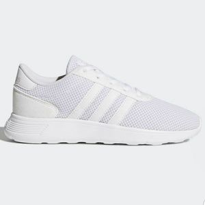 Adidas white lite racer shoe WORN TWICE